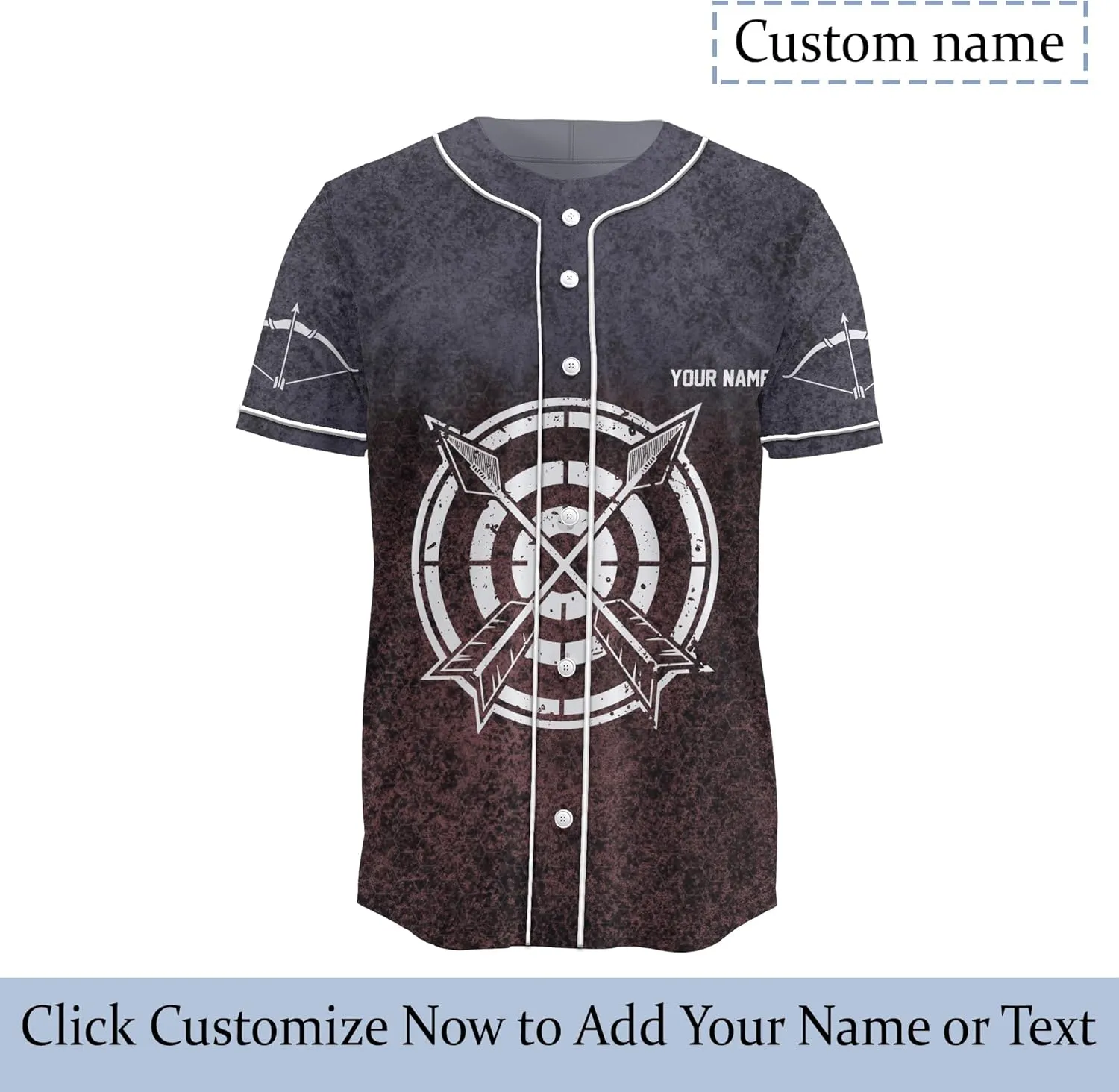 Customized Axe Throwing Themed Long Baseball Jersey with 3D Maori Tribal Pattern Graphic Sports Tee Shirt
