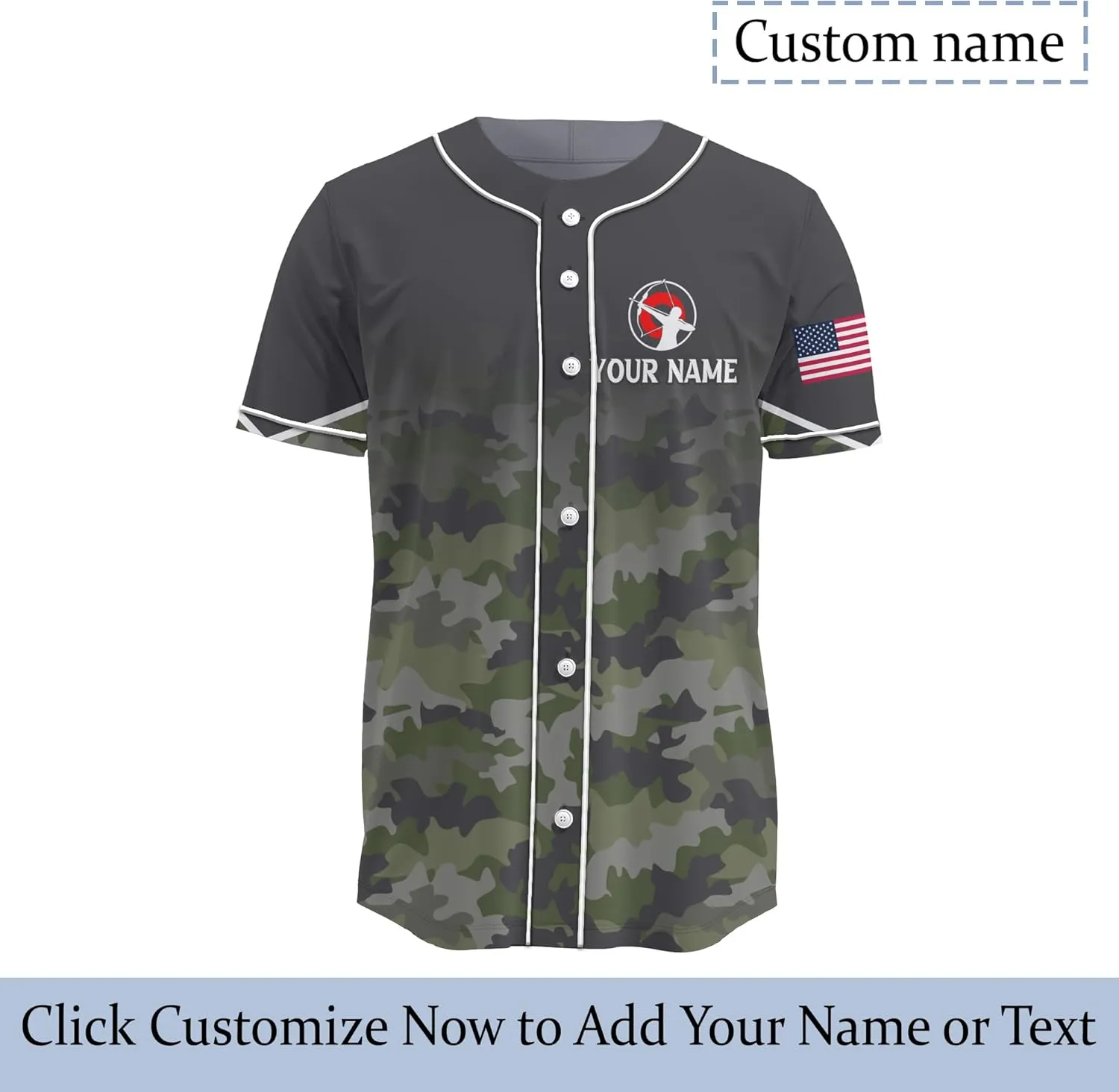 Customized Axe Throwing Themed Long Baseball Jersey with 3D Maori Tribal Pattern Graphic Sports Tee Shirt