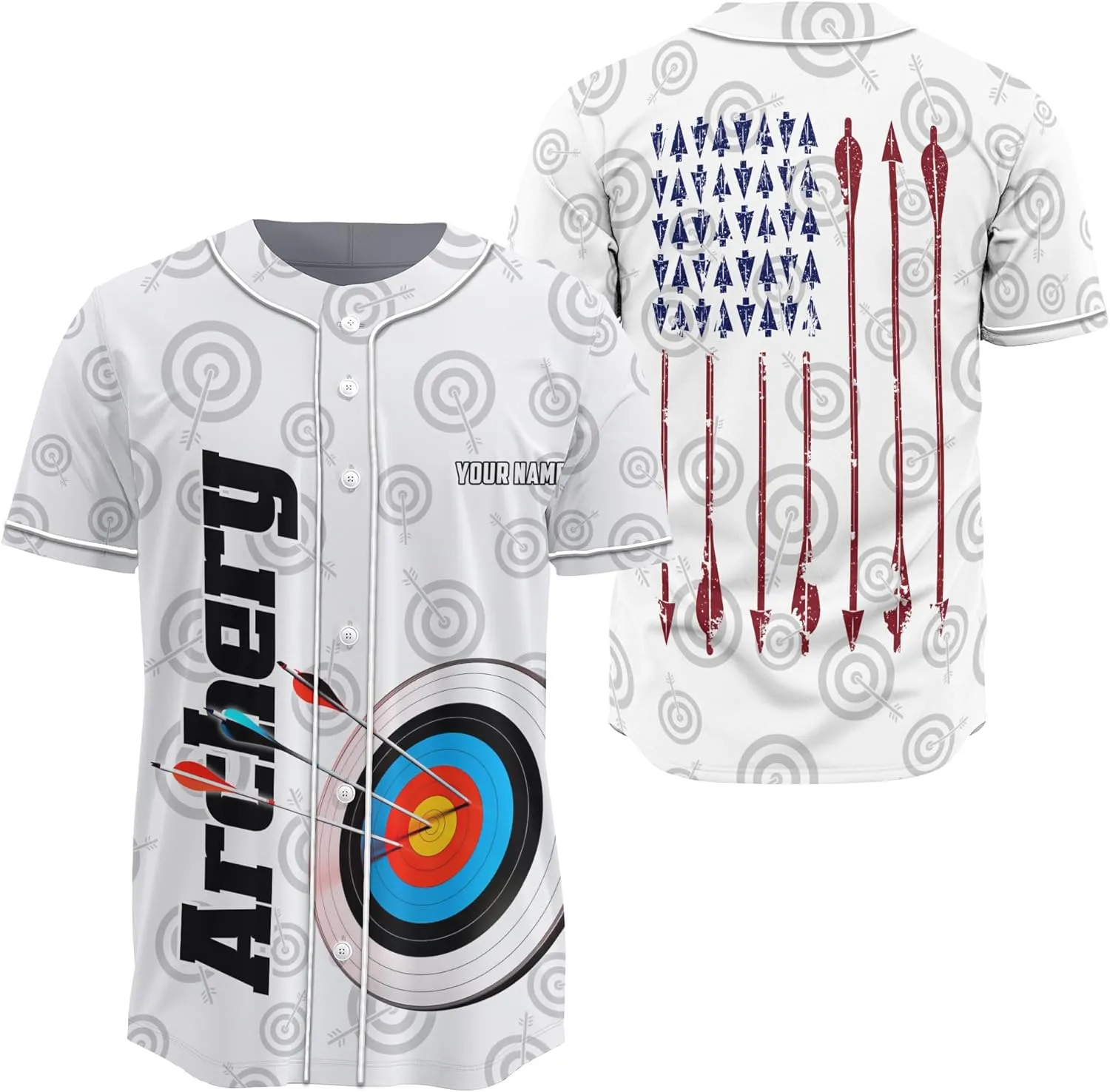 Customized Axe Throwing Themed Long Baseball Jersey with 3D Maori Tribal Pattern Graphic Sports Tee Shirt