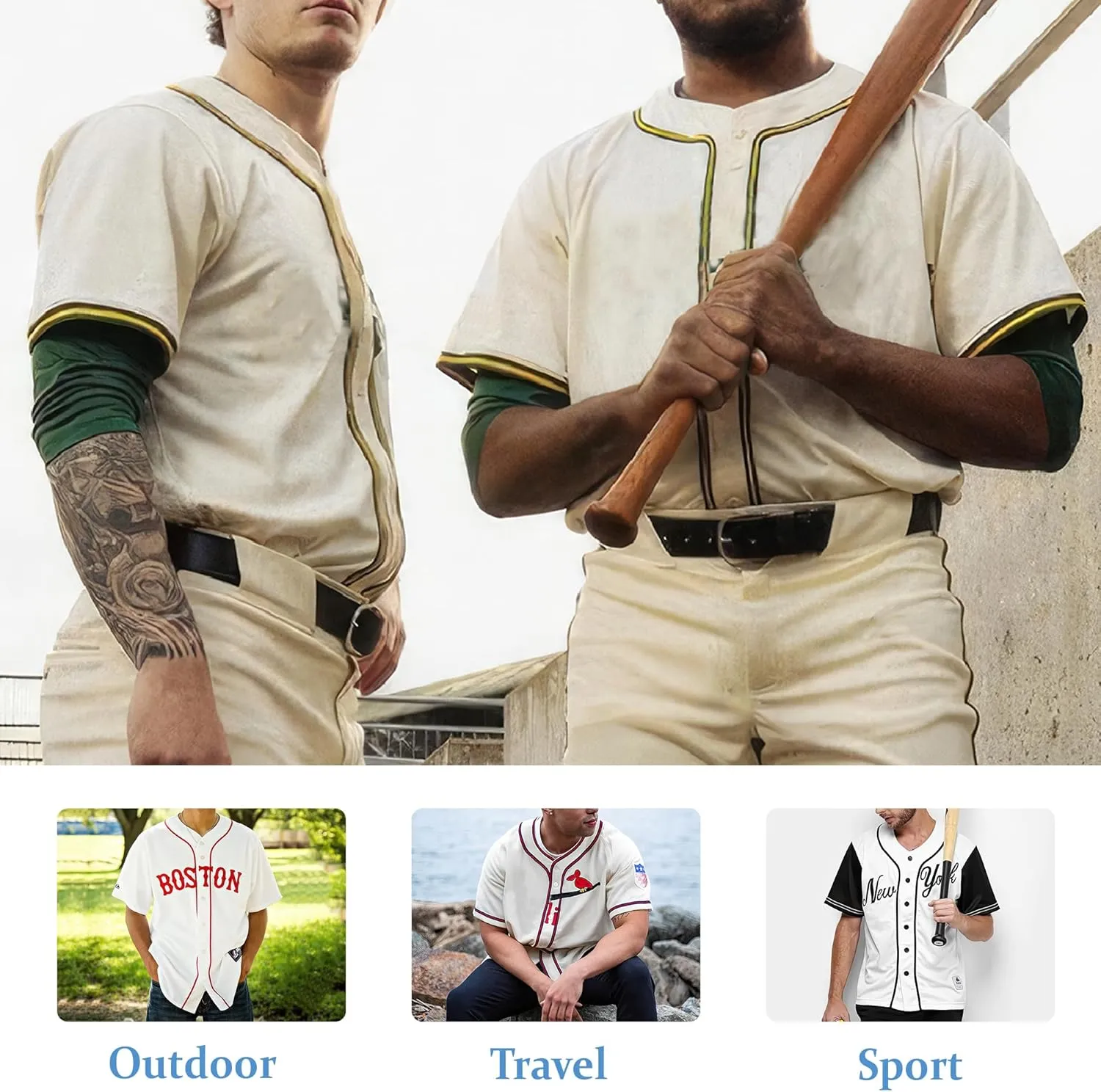 Customized Axe Throwing Themed Long Baseball Jersey with 3D Maori Tribal Pattern Graphic Sports Tee Shirt