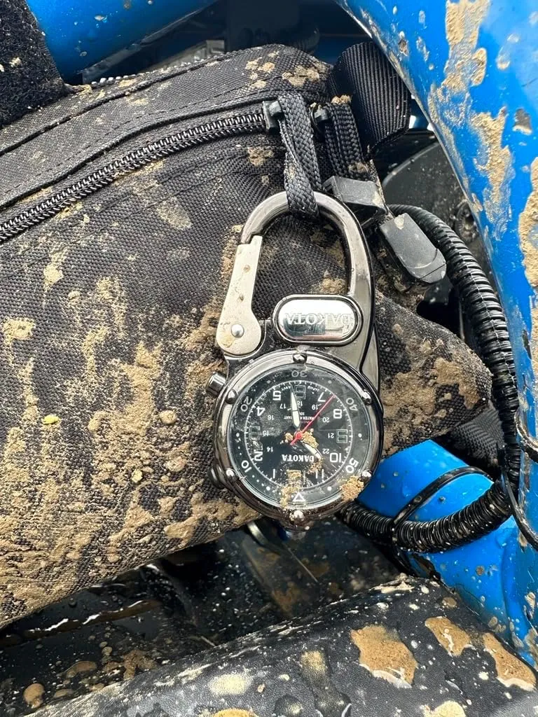Dakota Mini Clip Microlight, Quality Pocket and Fob Watch, Premium Durability Outdoor Gifts for Men, Use for Fishing Hunting, and More, LED Flashlight, Clip on Watch