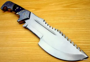 Damascus KE-0637-HK 14" Handmade D2 Steel Hunting Combat Survival Kukri Traker knife Full Tang