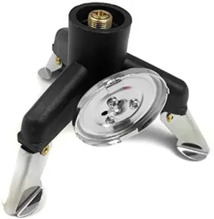Davitu Electrical Equipments Supplies - Portable Outdoor Camping Gas Stove Three-leg Transfer Head Adaptor for Nozzle Bottle Screwgate Gear - (Color: Black)
