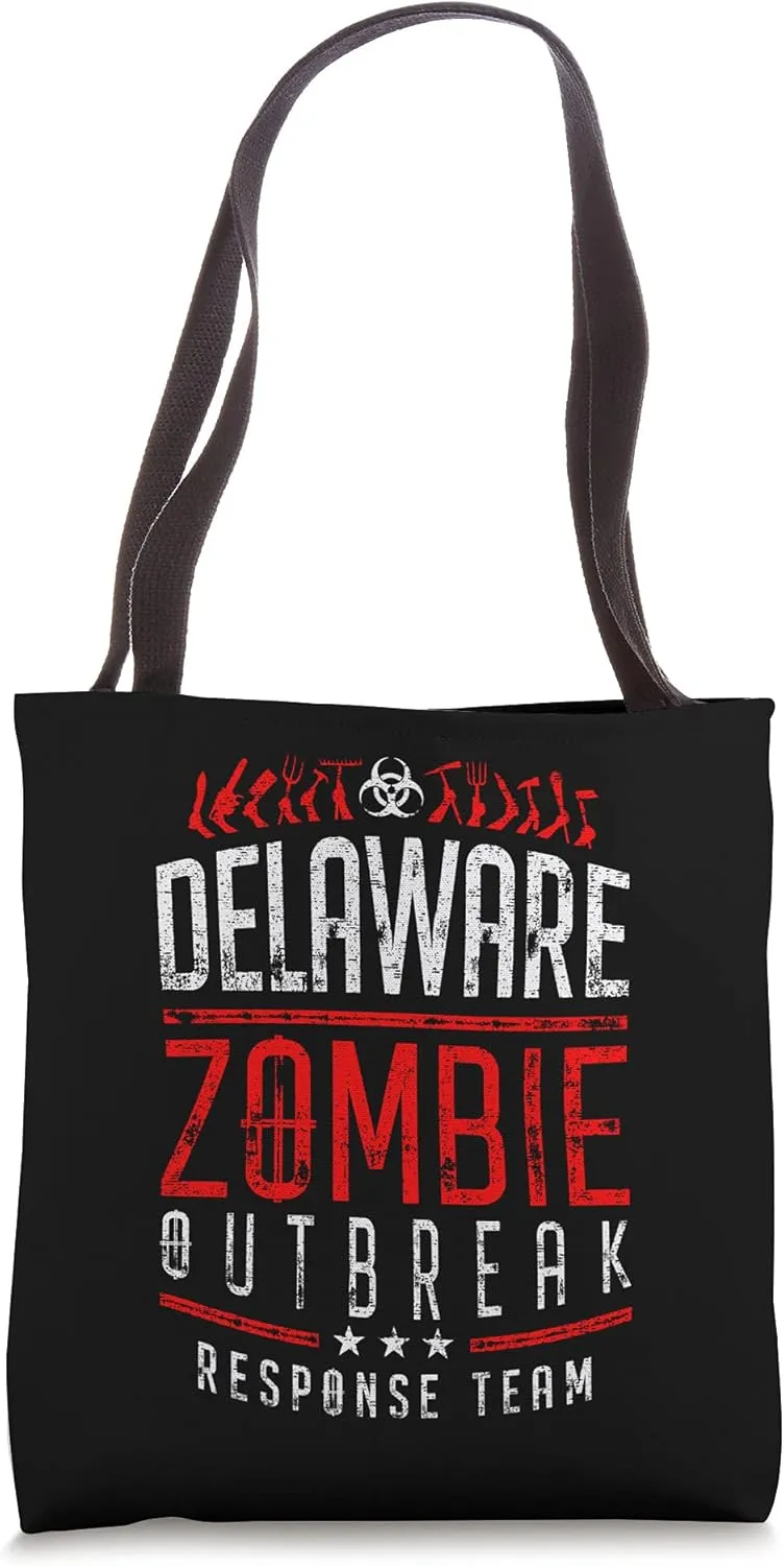 Delaware Zombie Outbreak Response Team Halloween Tote Bag