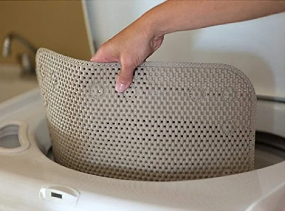 Deluxe Bathtub Mat Non Slip, Soft Foam Bath Mats for Bathroom Tub, Bathtub Mat with Drain Holes, Suction Cups- 36” X 17” - Grey