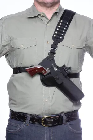DIAMOND D Outdoors - Denali Chest Holster for Revolver up to 5 ½” Barrel w/Reflex Sight Cut Down