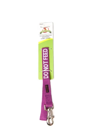 Do Not Feed Dog Lead and Strap Harness