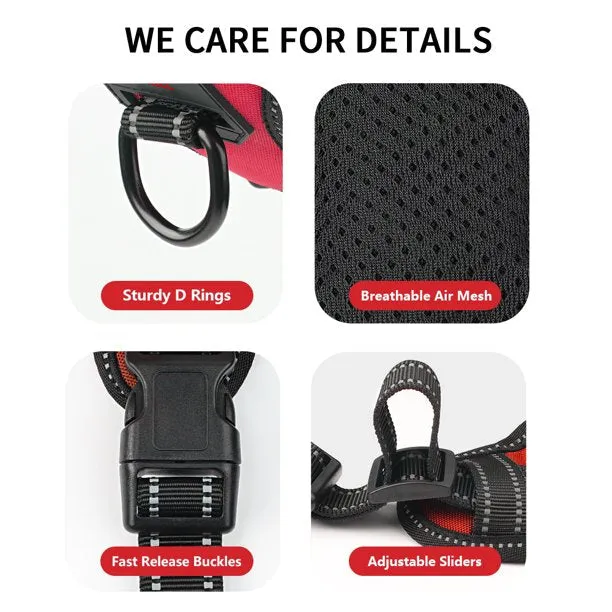 Dog Chest Harness Adjustable for Small Dog Red in Extra Large
