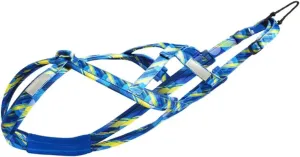 Dog Sledding Harness,Dog Weight Pulling Harness,Speed Training,Work Out Dog Sled Harness for Medium,Large Dogs(Blue,L)