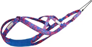 Dog Sledding Harness,Dog Weight Pulling Harness,Speed Training,Work Out, Sled Harness for Medium and Large Dogs(Blue,XL)