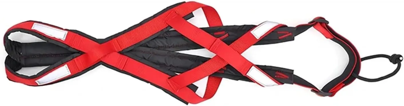 Dog Sledding Harness,Sled Dog Pulling Car Leash Waterproof Night Reflective Dog Chest Harness Big Large Dog Weighted Rally Vest Pet Training Supplies(Red,Chest 75 to 95cm)