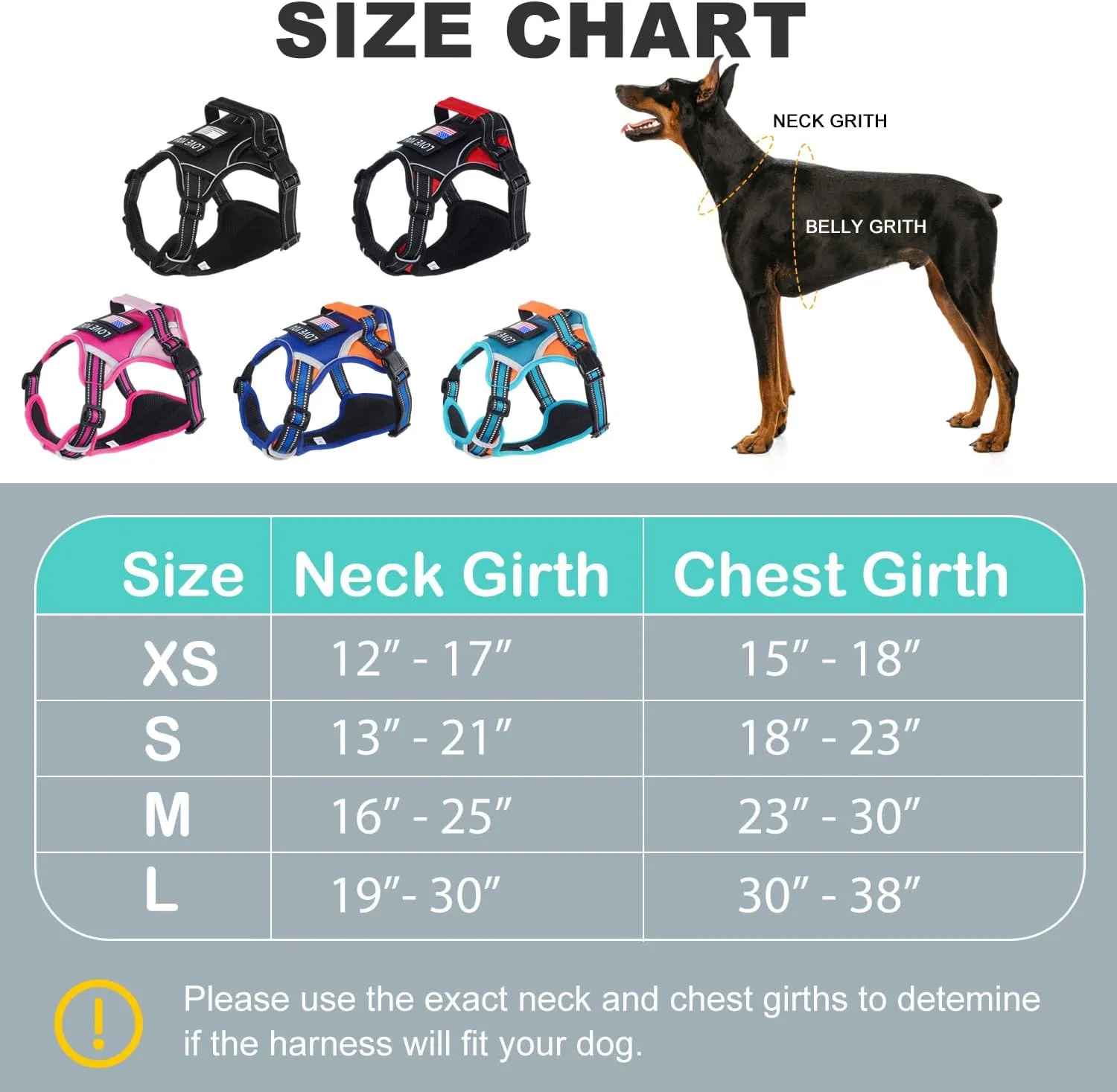 Dog Vest Harness for Small Dogs with 2 Dog Patches, No Pull Adjustable Dog Harness with Handle for Walking Training, Reflective and Soft Padded Pet Harness for Small Dogs - Black, XS