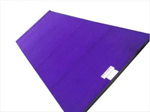 Dollamur 5'x10'x1-3/8" Gymnastics Mat, Black, Carpeted Mat for Tumbling and Cheerleading, FLEXI-Roll®