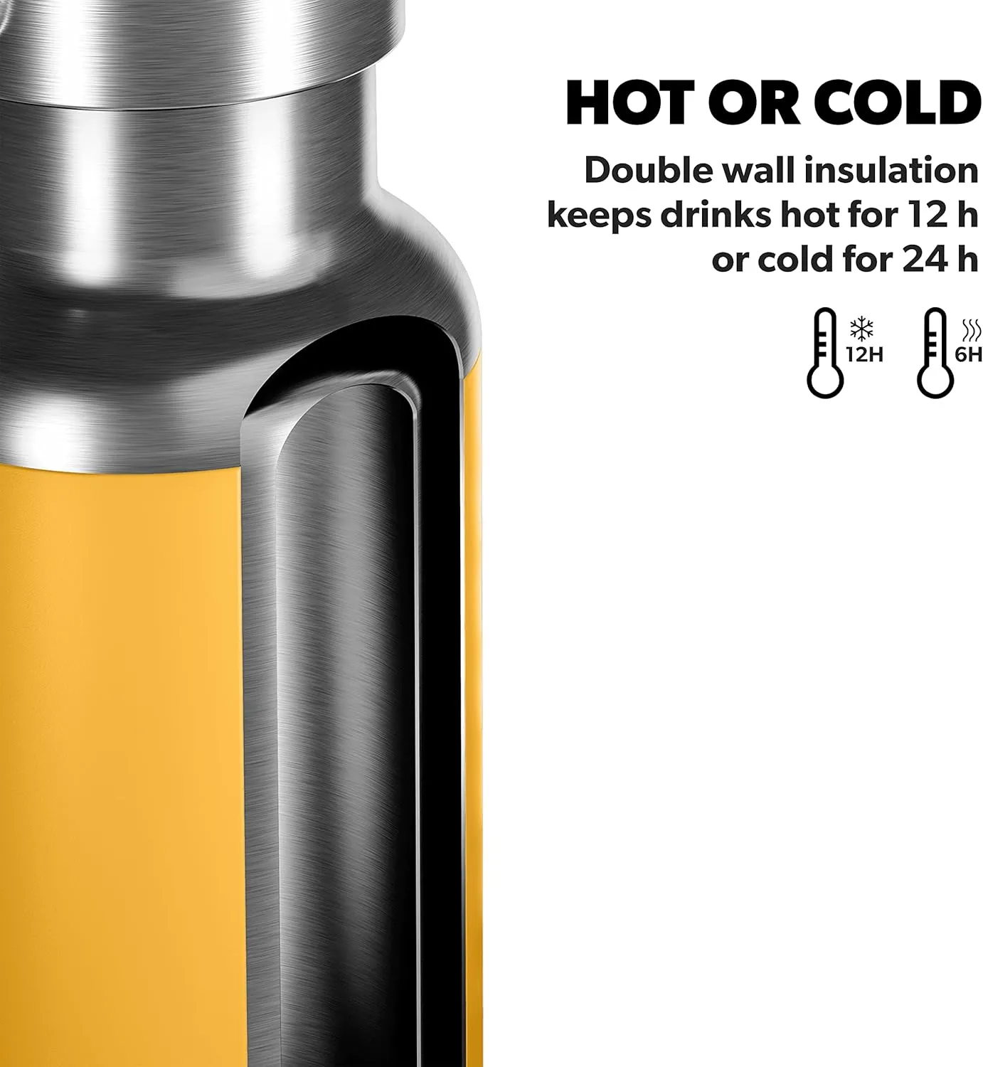 Dometic Stainless steel insulated bottle (16 oz, Mango)