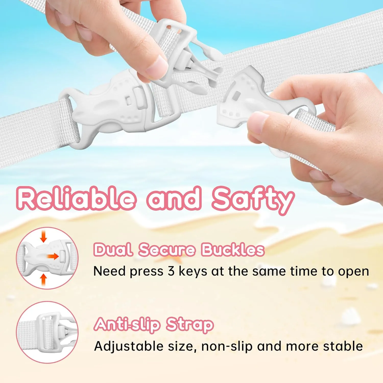 DRQ Toddler Swim Vest, Toddler Floaties for 22-66lbs Kids, Puddle Jumper Kids Life Jacket with Shoulder Harness Arm Wings for Girls Boys 2 3 4 5 6 Years Old Sea Beach Pool