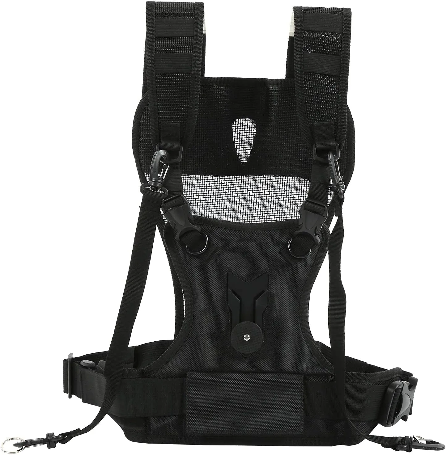 Dual Camera Strap Adjustable Multi Carrying Dual Camera Harness with Side Holster & Secure Strap Breathable Comfortable Double Shoulder Camera Strap for Photographer Hiking Climbing Travel Use