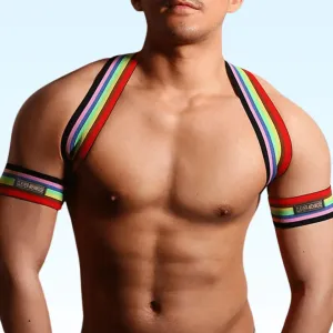 DYLAN - Rainbow Party Chest Gay Harness