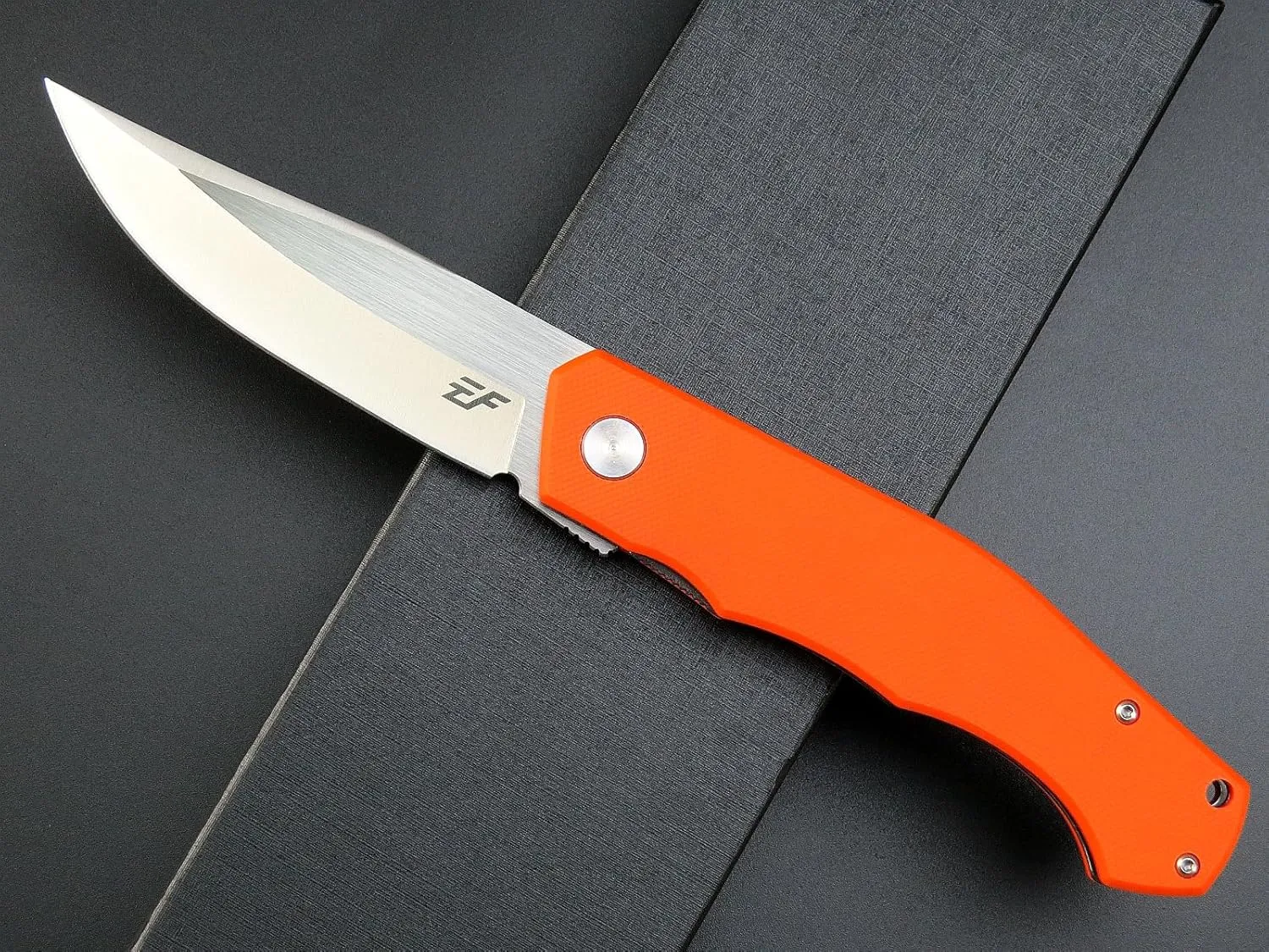 Eafengrow EF241 Folding Knife D2 Steel Blade G10 Handle EDC Tool Knives for Outdoor Working Camping Hiking(orange)