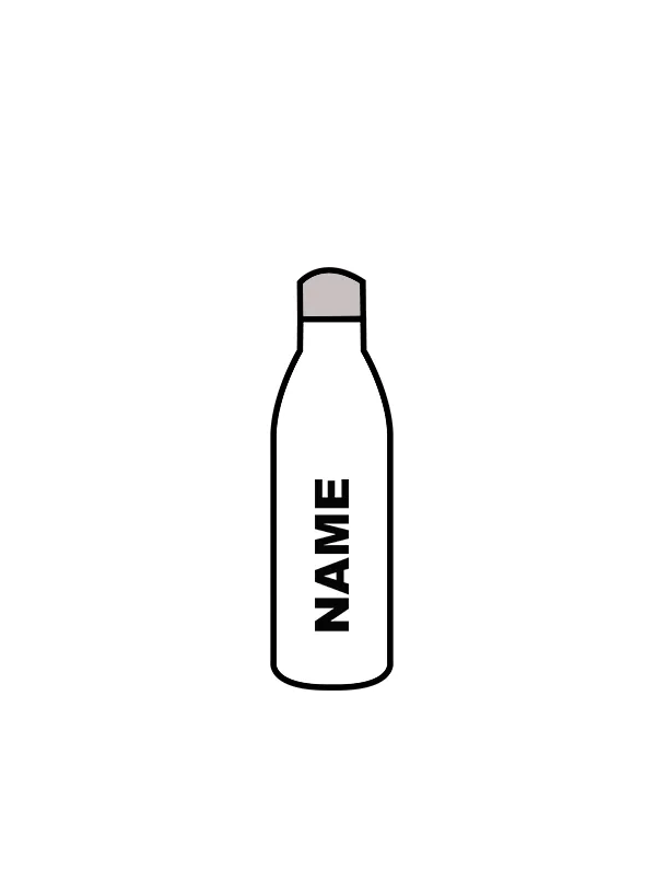 ELITE DANCE CENTRE - WATER BOTTLE WHITE (IN-STOCK)