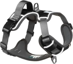 Embark Adventure Dog Harness, Reflective Trim No Pull Dog Harness Medium Sized - Military Grade Nylon, Front Clip with Gel Lined Handle. Soft & Padded Puppy Harnesses for Any Breed