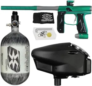 Empire Axe 2.0 Paintball Gun Package Kit w/Air Tank and Halo Too Loader