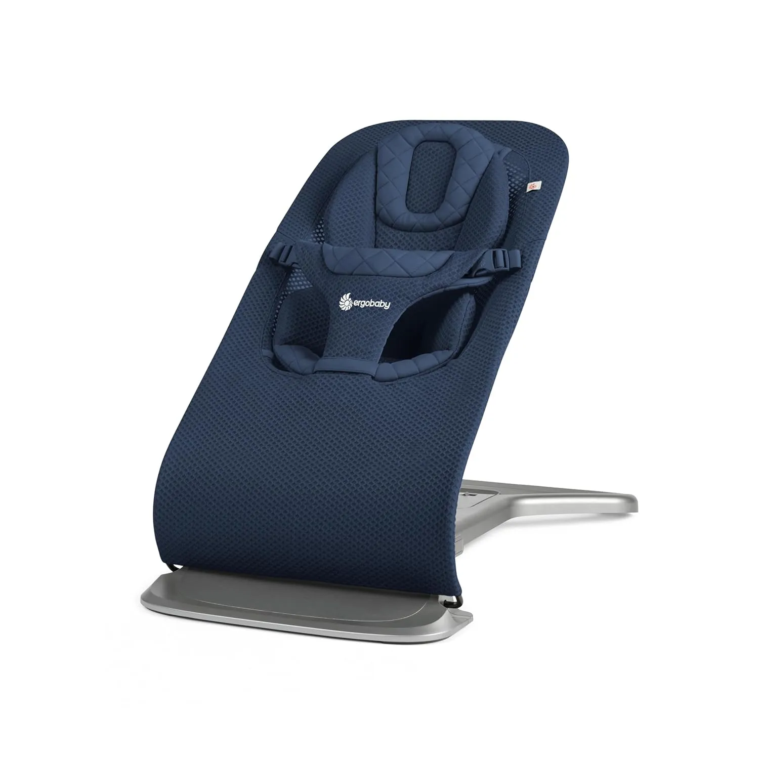 Ergobaby Evolve 3-in-1 Bouncer, Adjustable Multi Position Baby Bouncer Seat, Fits Newborn to Toddler, Midnight Blue