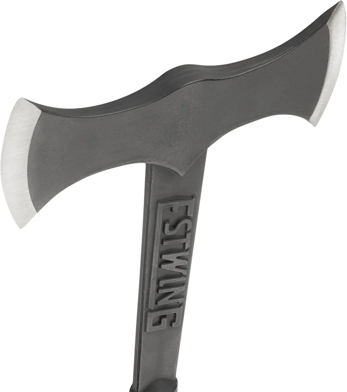 ESTWING Double Bit Axe - 38 oz Wood Spitting Tool with Forged Steel Construction & Shock Reduction Grip - EBDBA