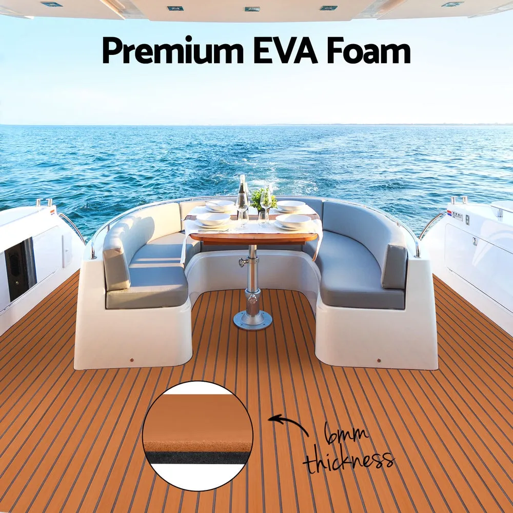 Eva Foam Boat Flooring Mat Decking Sheet 240X90X0.6Cm Dark Brown