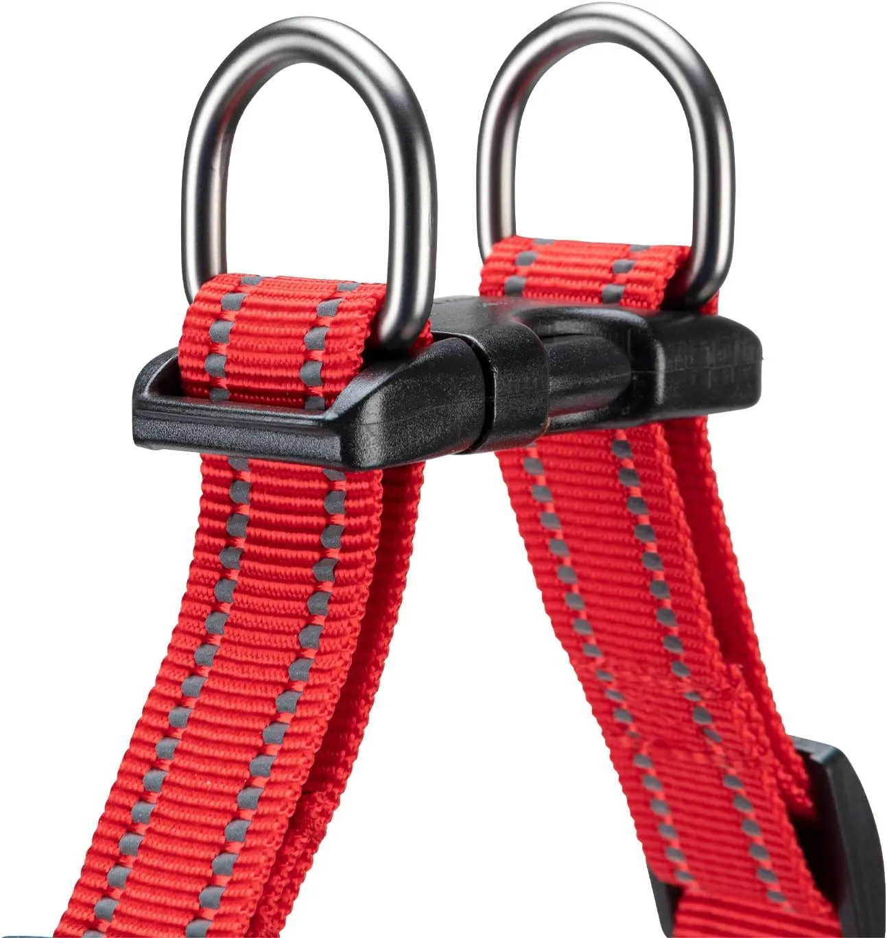 EXCELLENT ELITE SPANKER No Pull Dog Harness Step-in Adjustable Reflective Vest Soft Padded Easy Pet Chest Strap with Leash Clips for Small Medium Large Dogs Walking Training(Red-M)