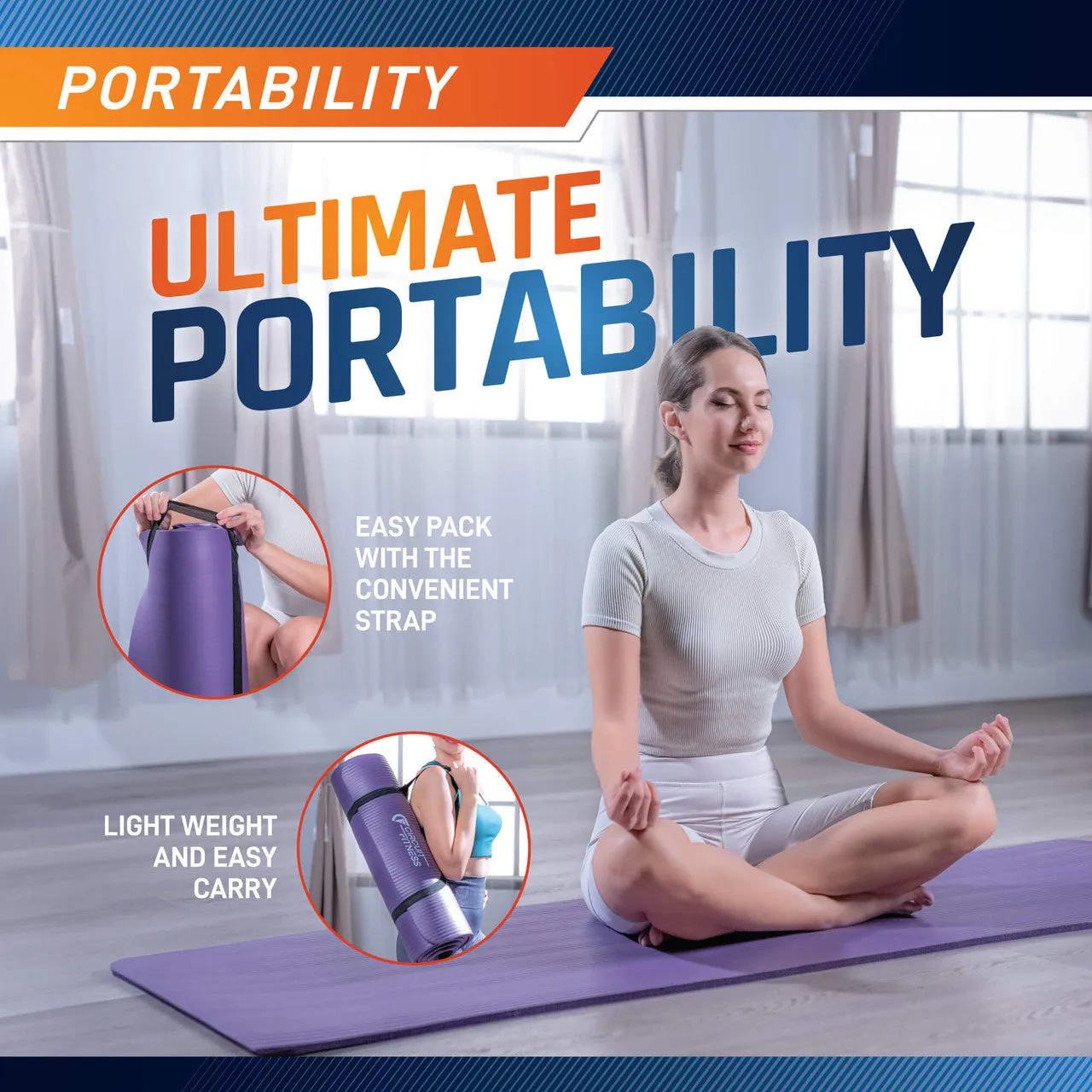 Exercise Mat 1/2" (12mm) thickness in multiple colors | MAT-12 Circuit Fitness