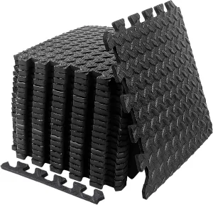 Exercise Mat Puzzle Floor Mat Tiles EVA Foam Gym Flooring Mats, 20 SQ.FT Interlocking Foam Floor Tiles Gym Equipment Workout ym, Yoga, Gymnastics