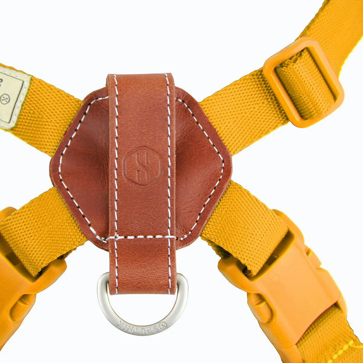 Explore| Adjustable Harness with Leather Yellow