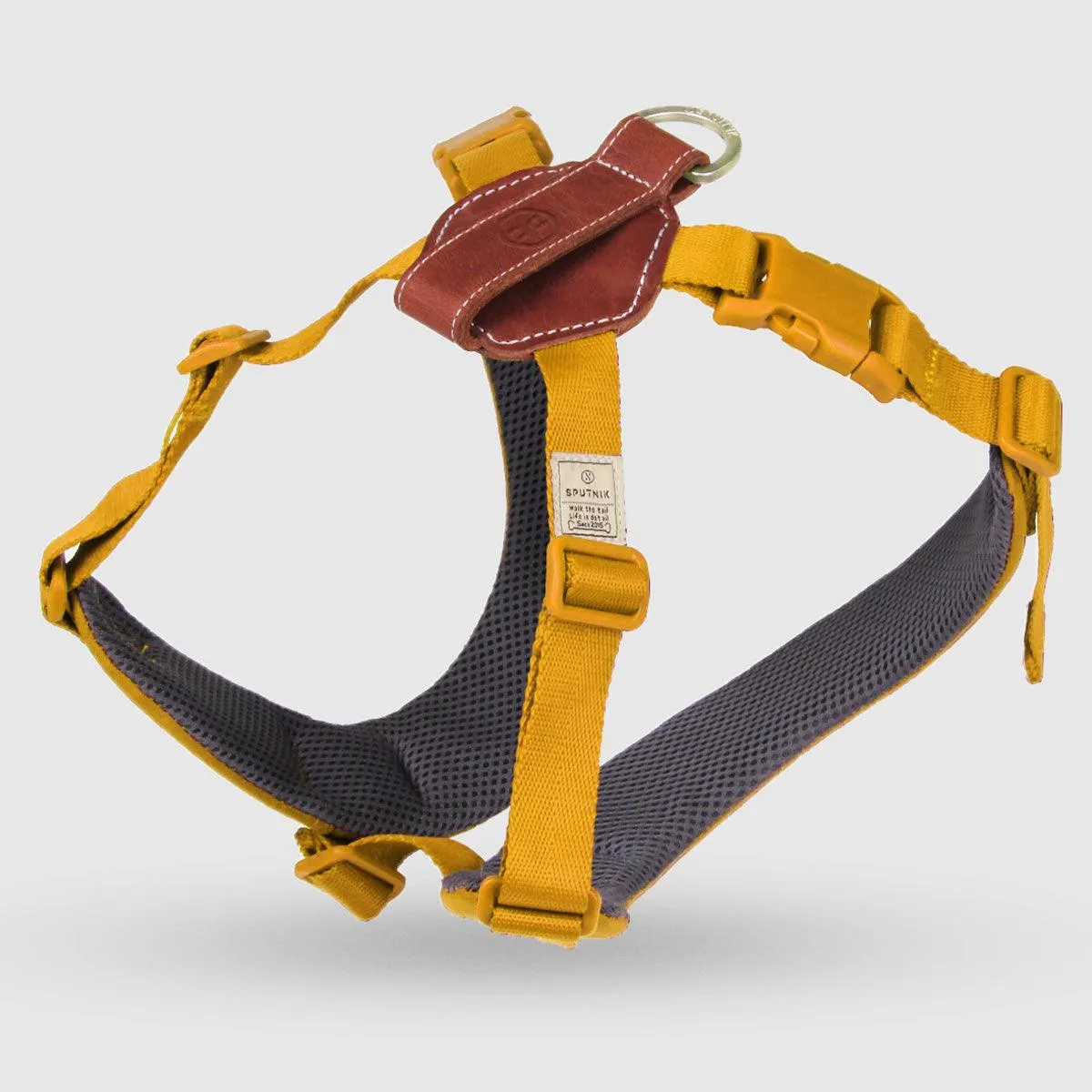 Explore| Adjustable Harness with Leather Yellow