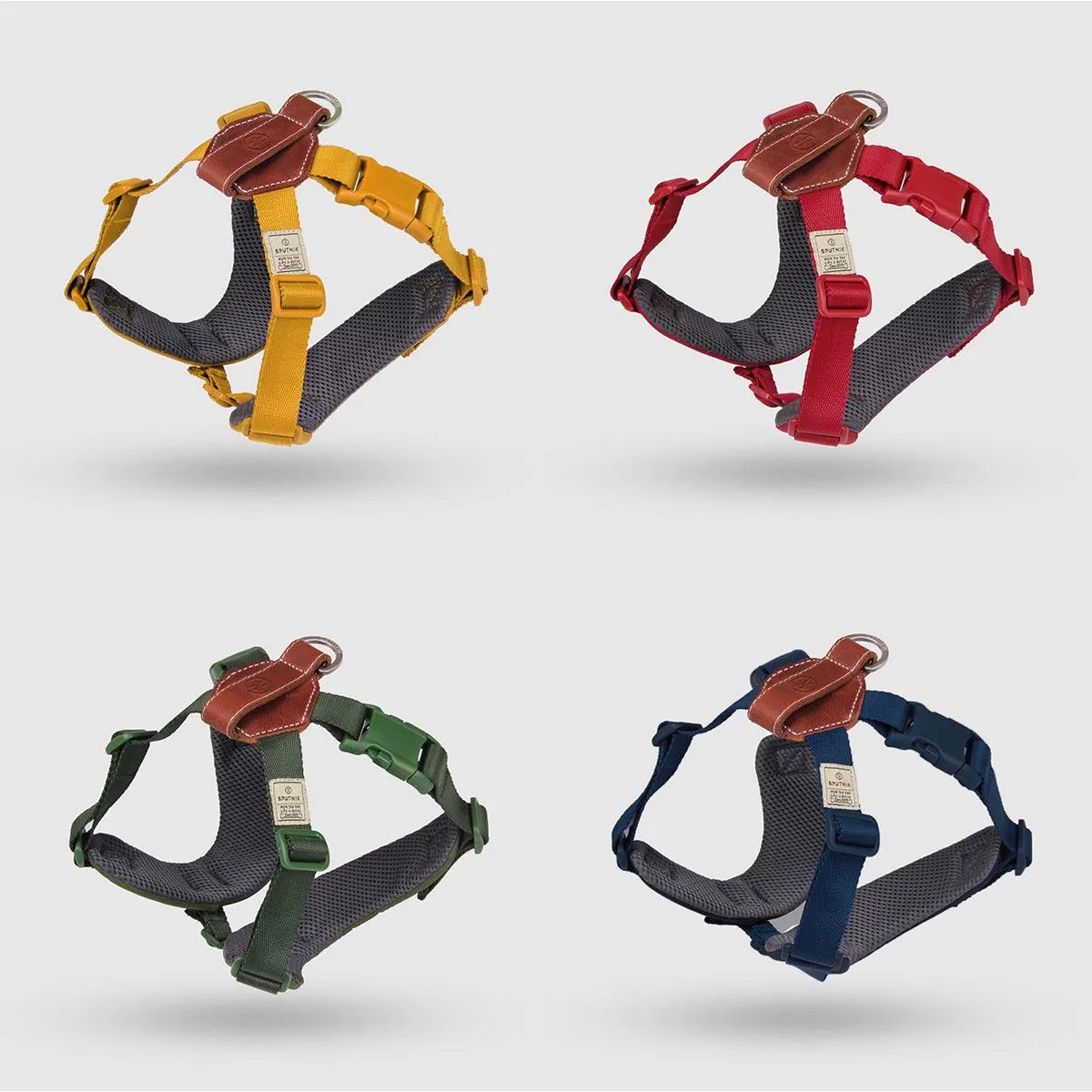 Explore| Adjustable Harness with Leather Yellow