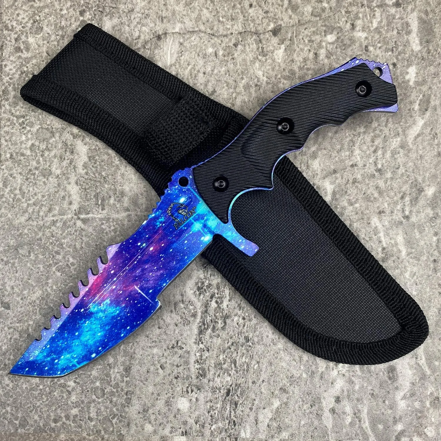 Falcon Knives CSGO Tactical Fixed Blade Set. 3 PCS Tactical Daggers. 2 Different Combo. for Collection, Gift, and Outdoors Camping Cut Ropes, Branches