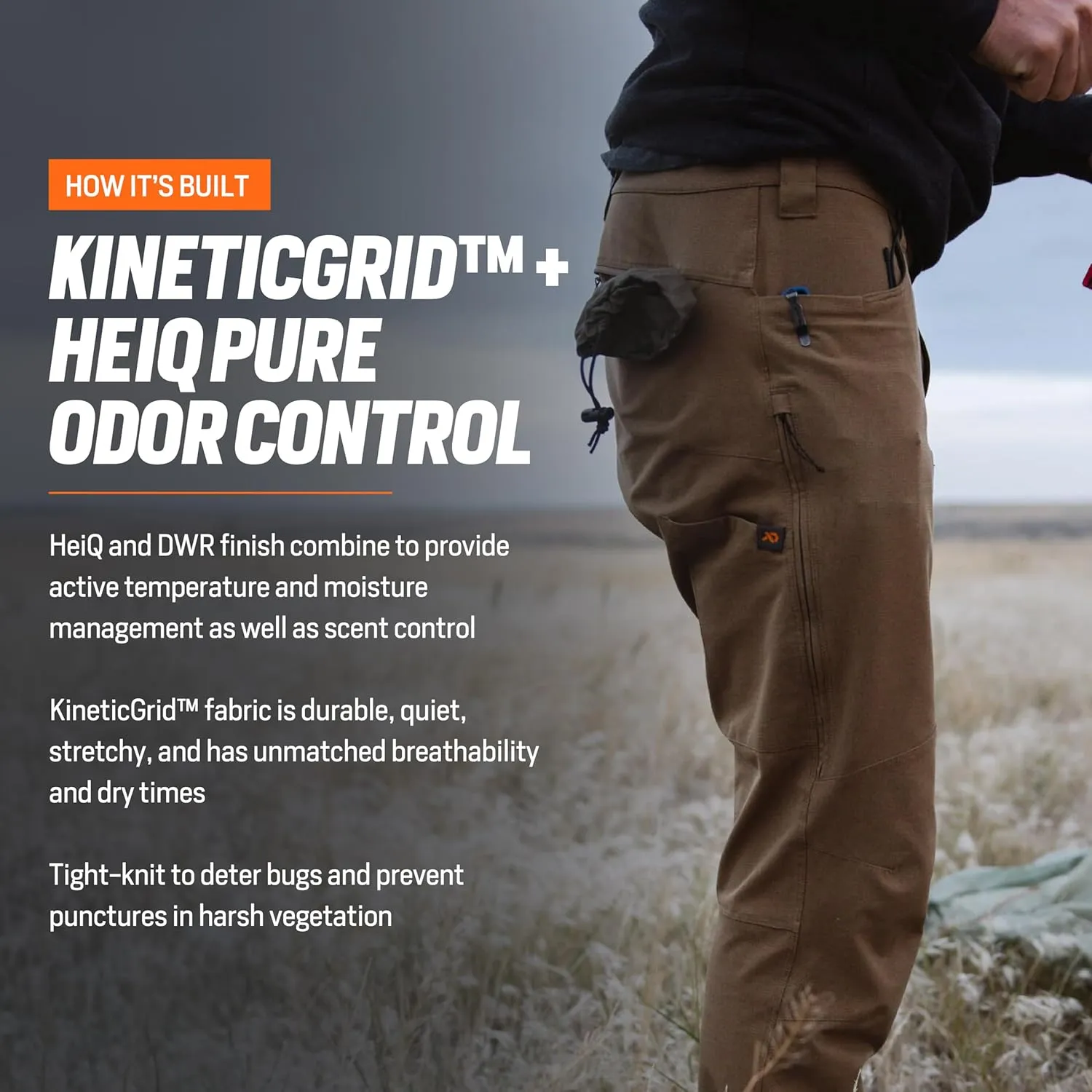 First Lite Men's Trace 5-Pocket Pant - Ultralight Breathable Hunting Pants