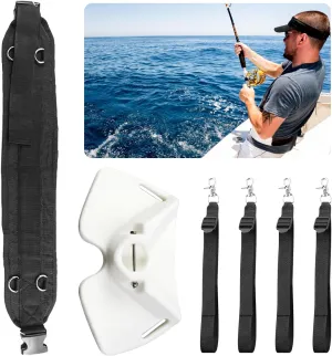 Fishing Belt Rod Holder, Adjustable Fishing Fighting Waist Belt, Great Plastic Material Fighting Belt with EVA Padded