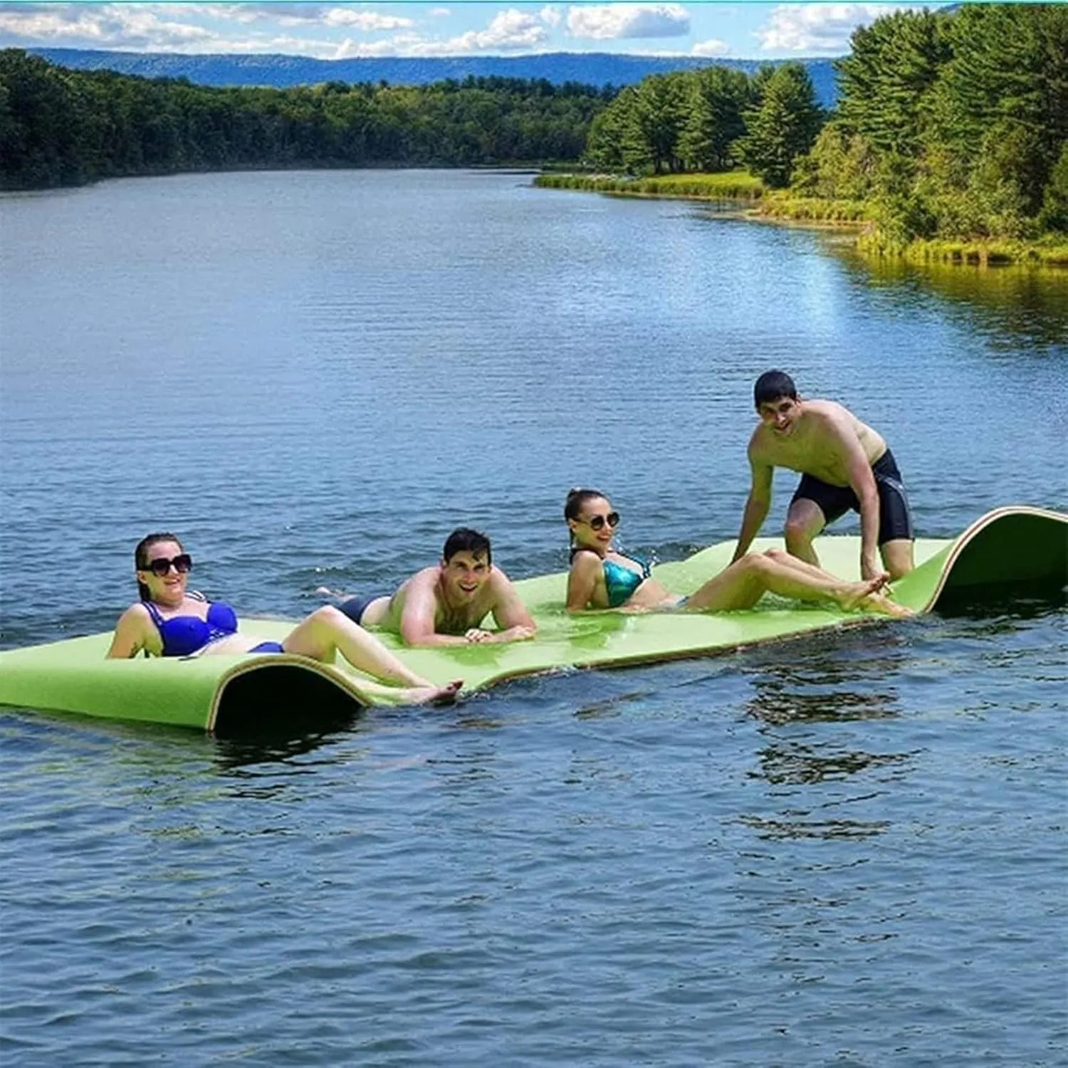 Floating Mat, Floating Water Mat, Foam for Beach, Ocean, Lake, Roll-Up Floating Island for Water Recreation and Relaxing