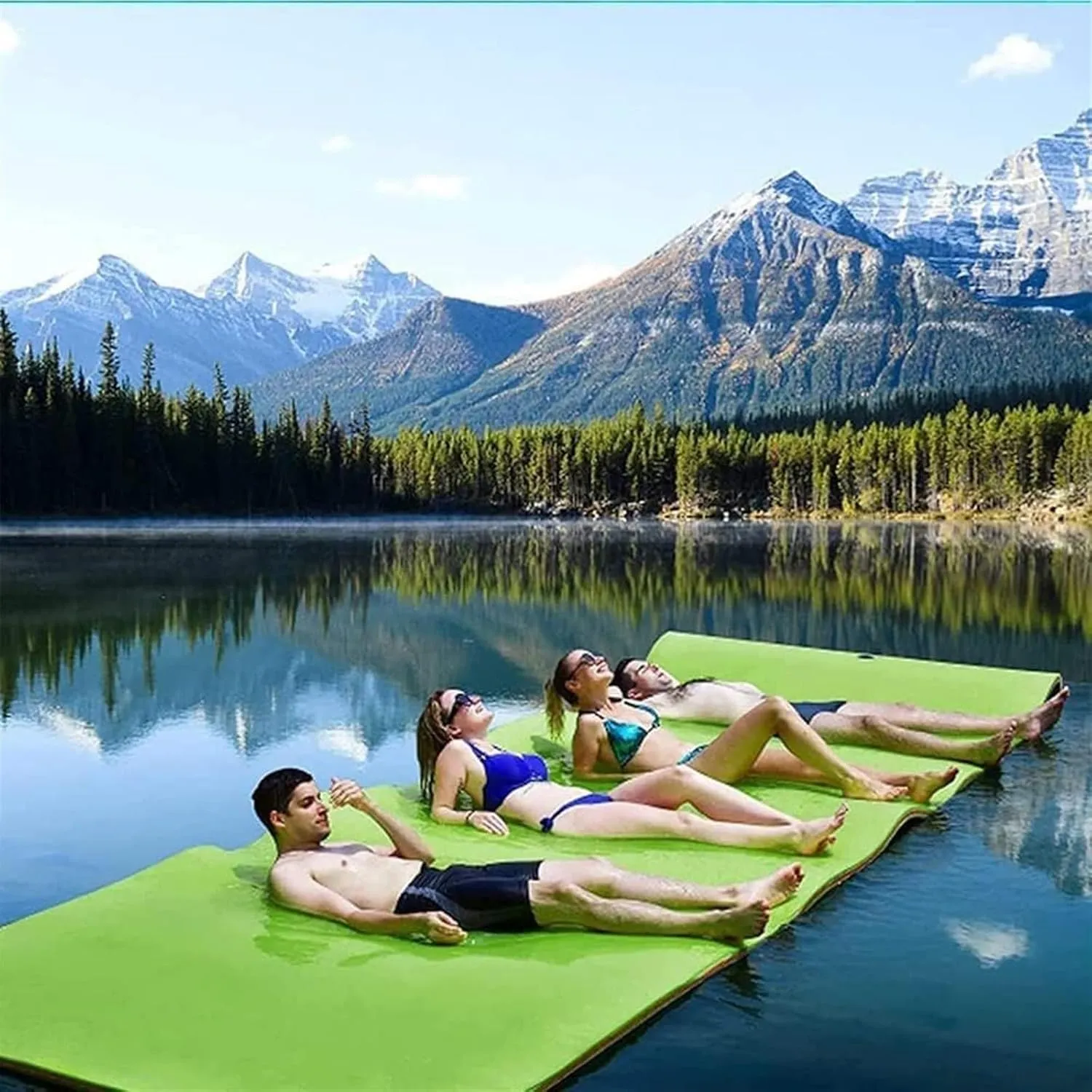 Floating Mat, Floating Water Mat, Foam for Beach, Ocean, Lake, Roll-Up Floating Island for Water Recreation and Relaxing
