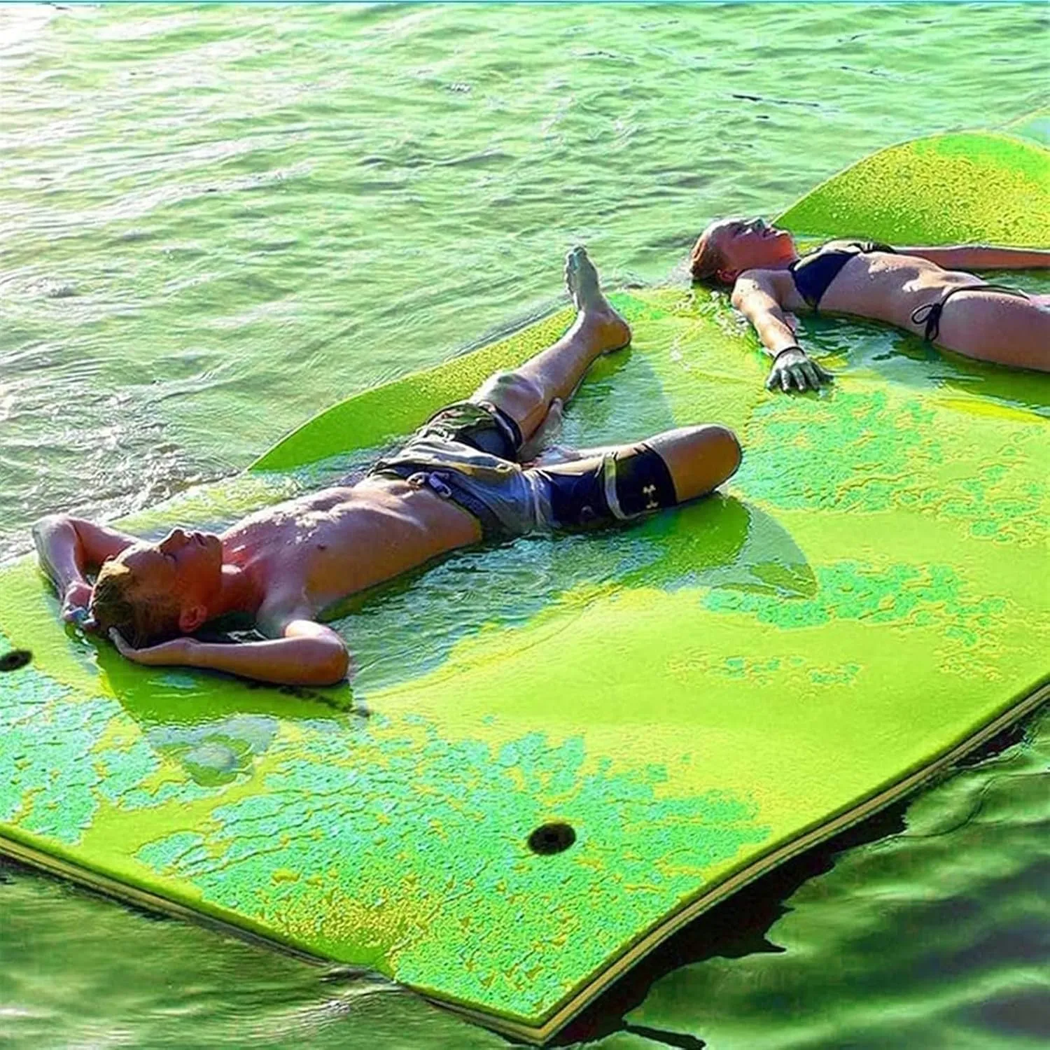 Floating Mat, Floating Water Mat, Foam for Beach, Ocean, Lake, Roll-Up Floating Island for Water Recreation and Relaxing