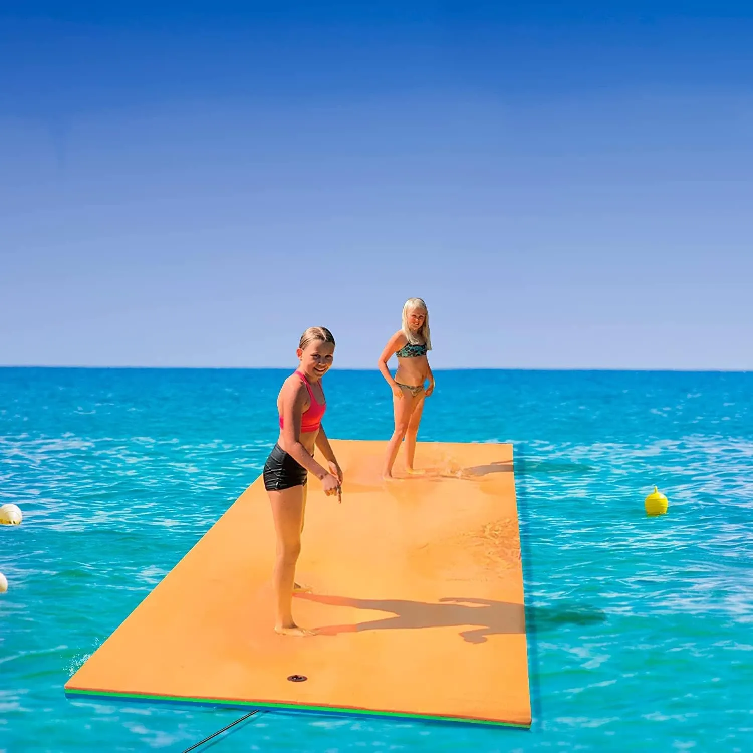 Floating Water Mat,Lily Pad Floating Mat, Tear-Resistant 3-Layer XPE Foam Water Mat, Recreation for Lake Pool River Ocean Boat Outdoor Water Activities