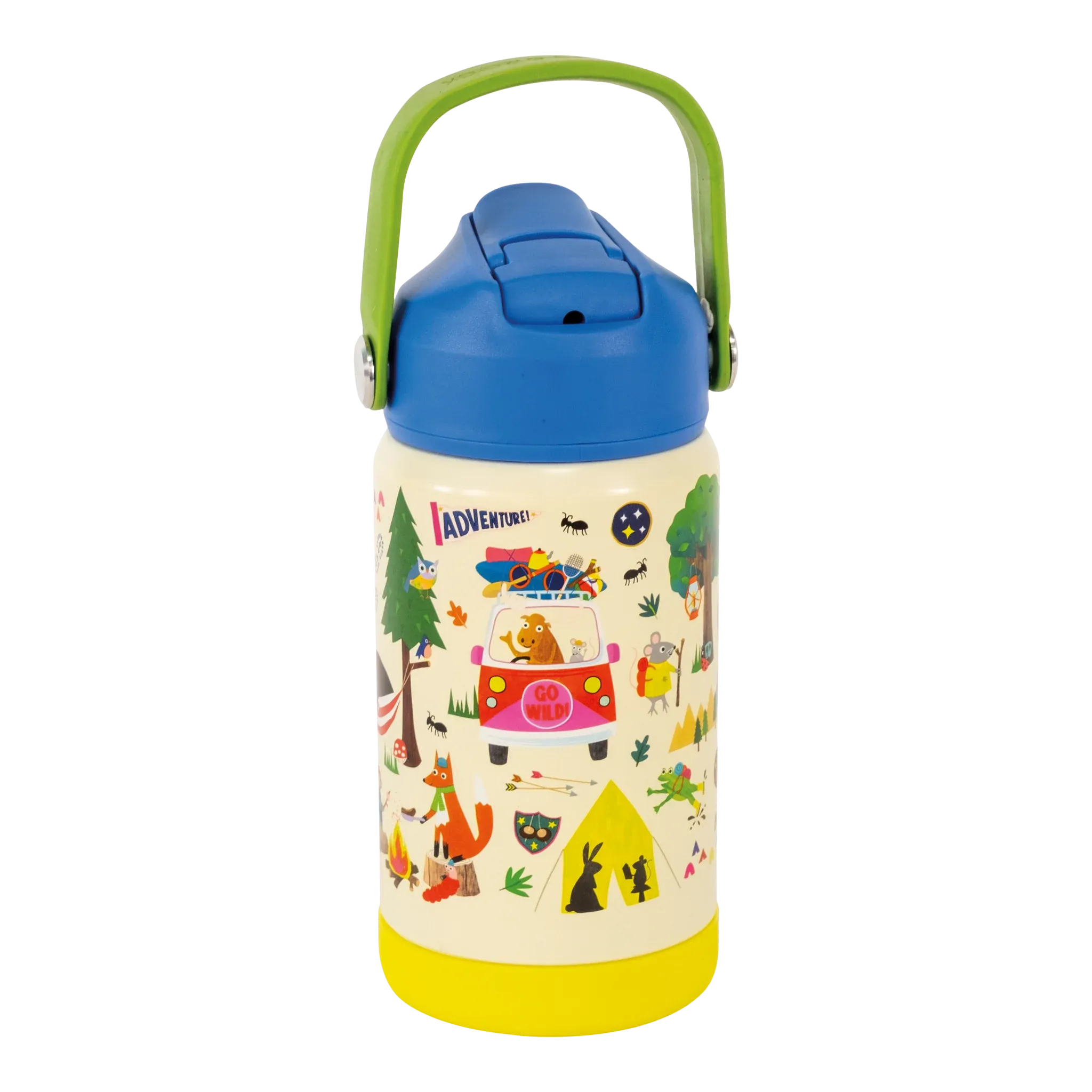 Floss & Rock Adventure Theme Children's Stainless Steel Drinks / Water Bottle - 14.01 oz