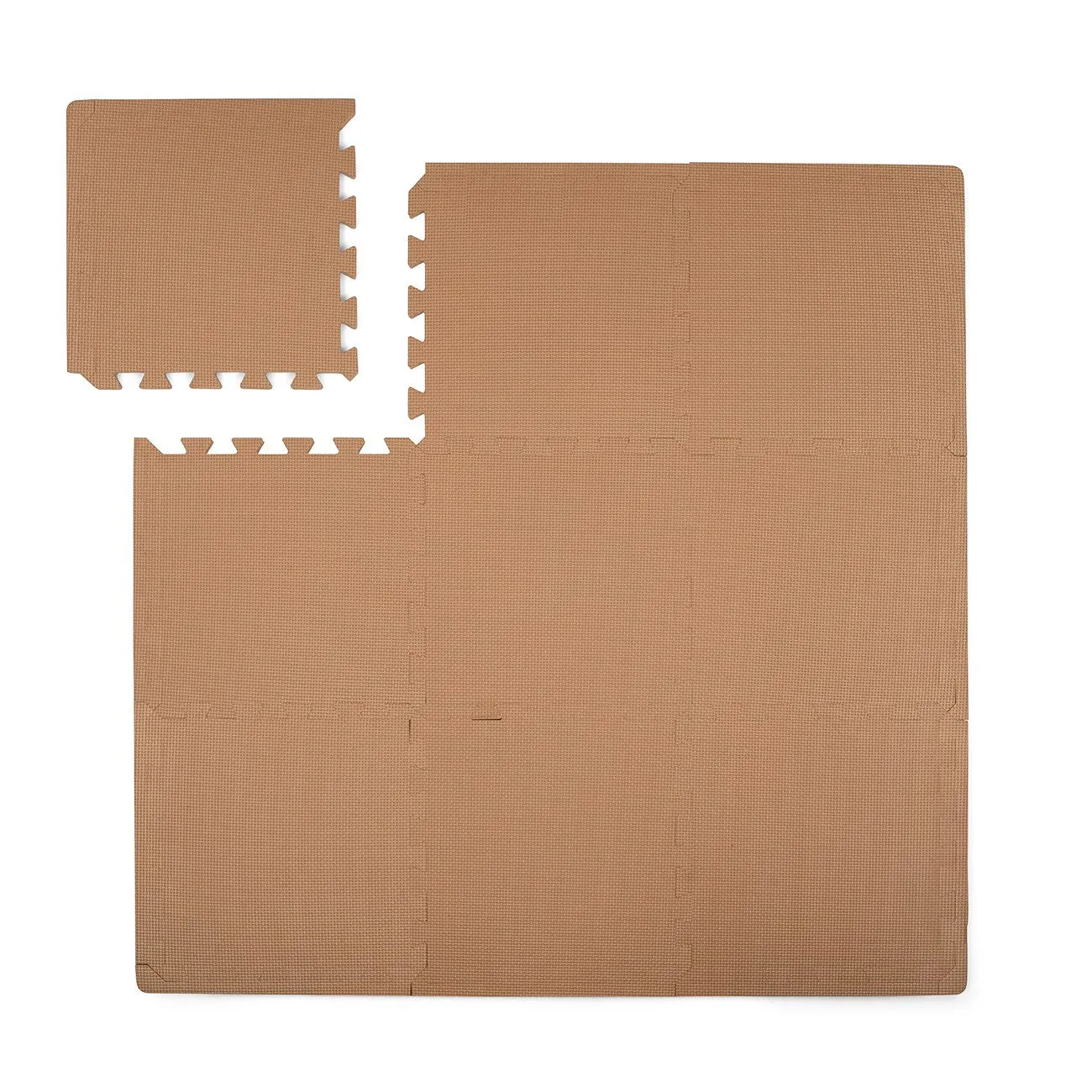 Foam play mat square - Clay
