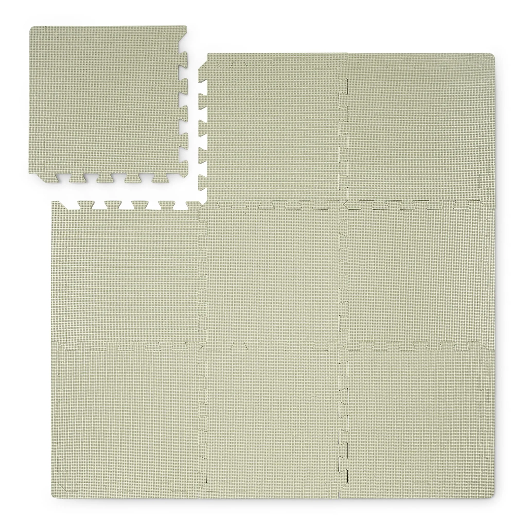 Foam play mat square - Eucalyptus