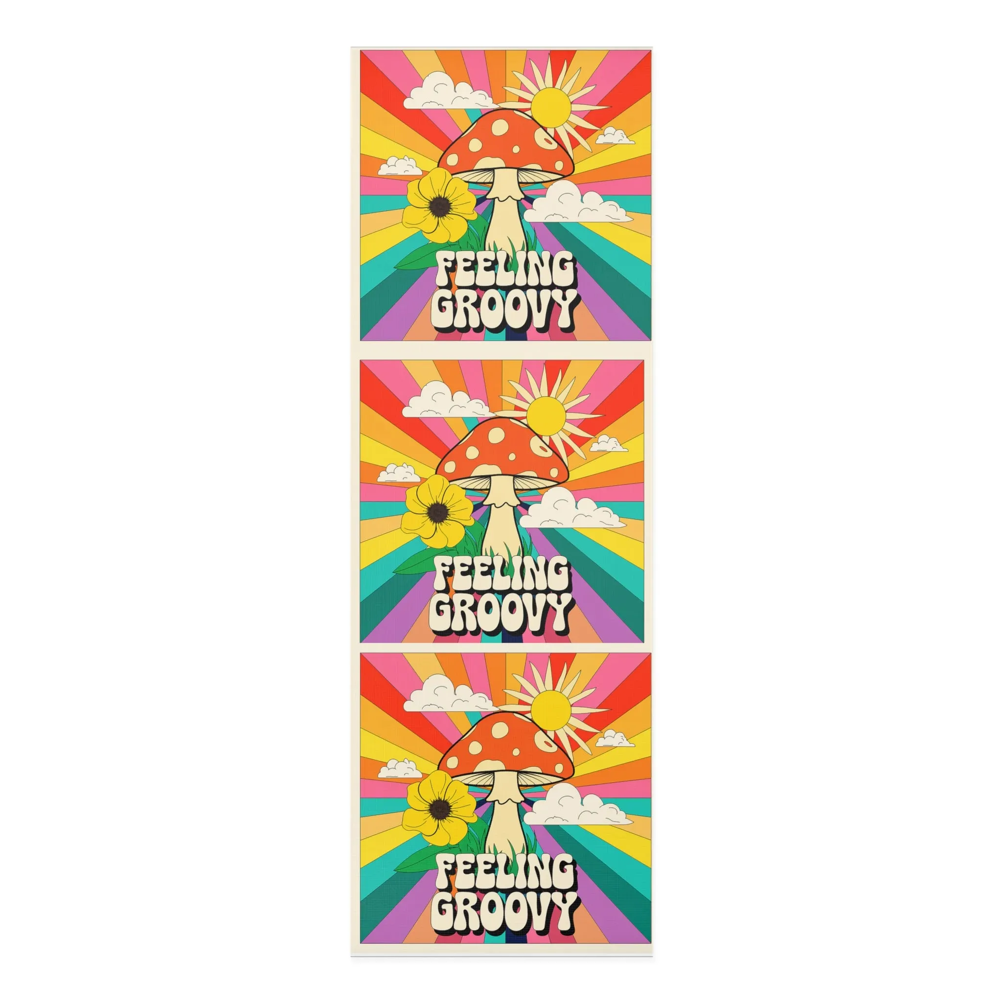 Foam Yoga Mat - Feeling Groovy