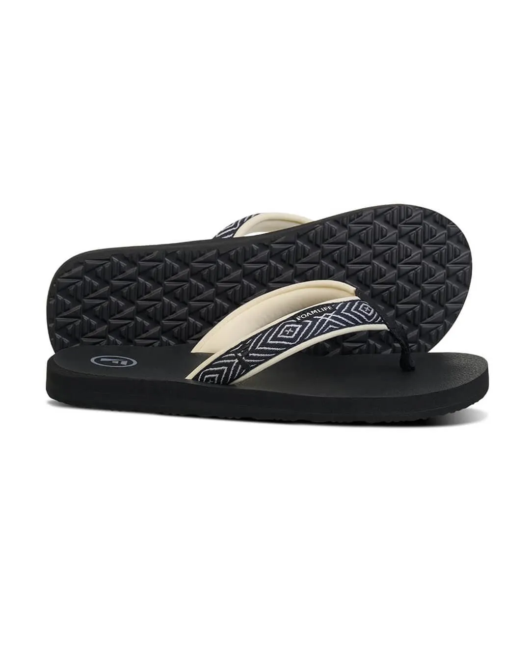 Foamlife Black Yogi Women Flip Flops