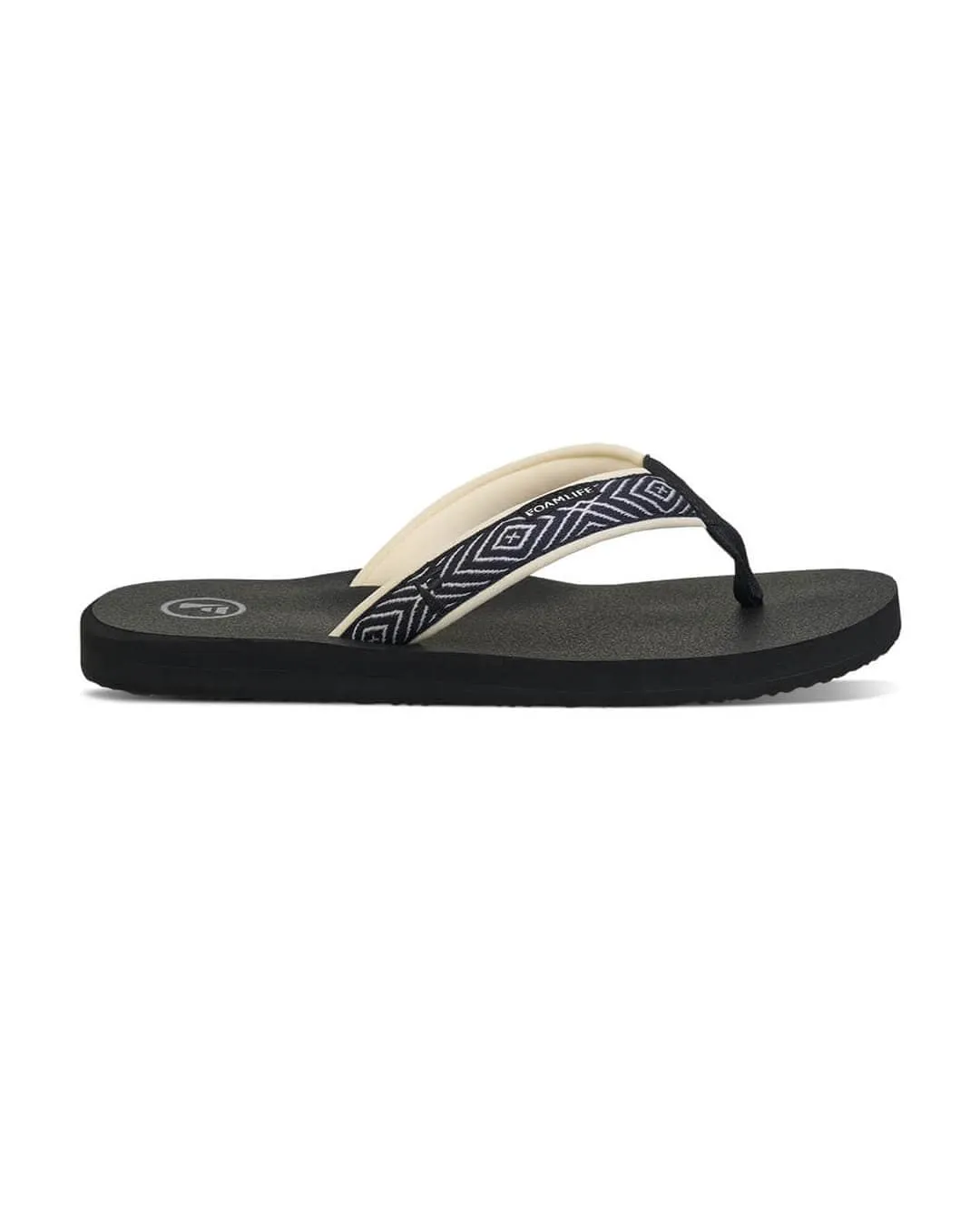 Foamlife Black Yogi Women Flip Flops