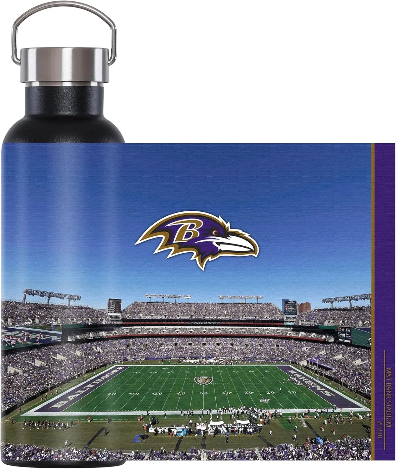foco NFL unisex-adult NFL Team Logo 25oz Insulated Stainless Steel Travel Home Field Hydration Bottle