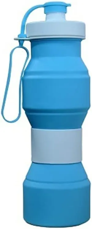 Food Grade 800ML Silicone Collapsible Water Bottles Travel Folding Cars Portable Kettle My Foldable Drink Bottle FDA Free (Color : 01)