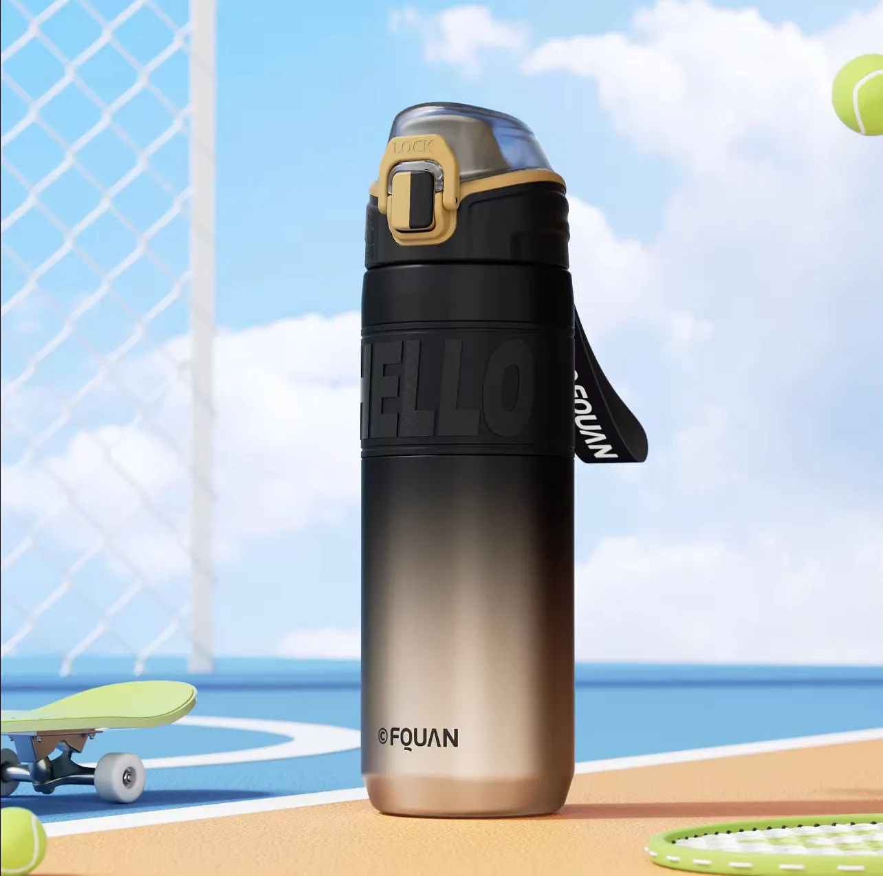 Fquan - Metallic Flask | 660ml